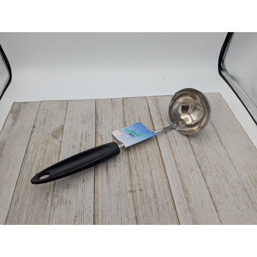 Robinson Knife Co Soup Ladle Spouts Black Handle With Tag 12"